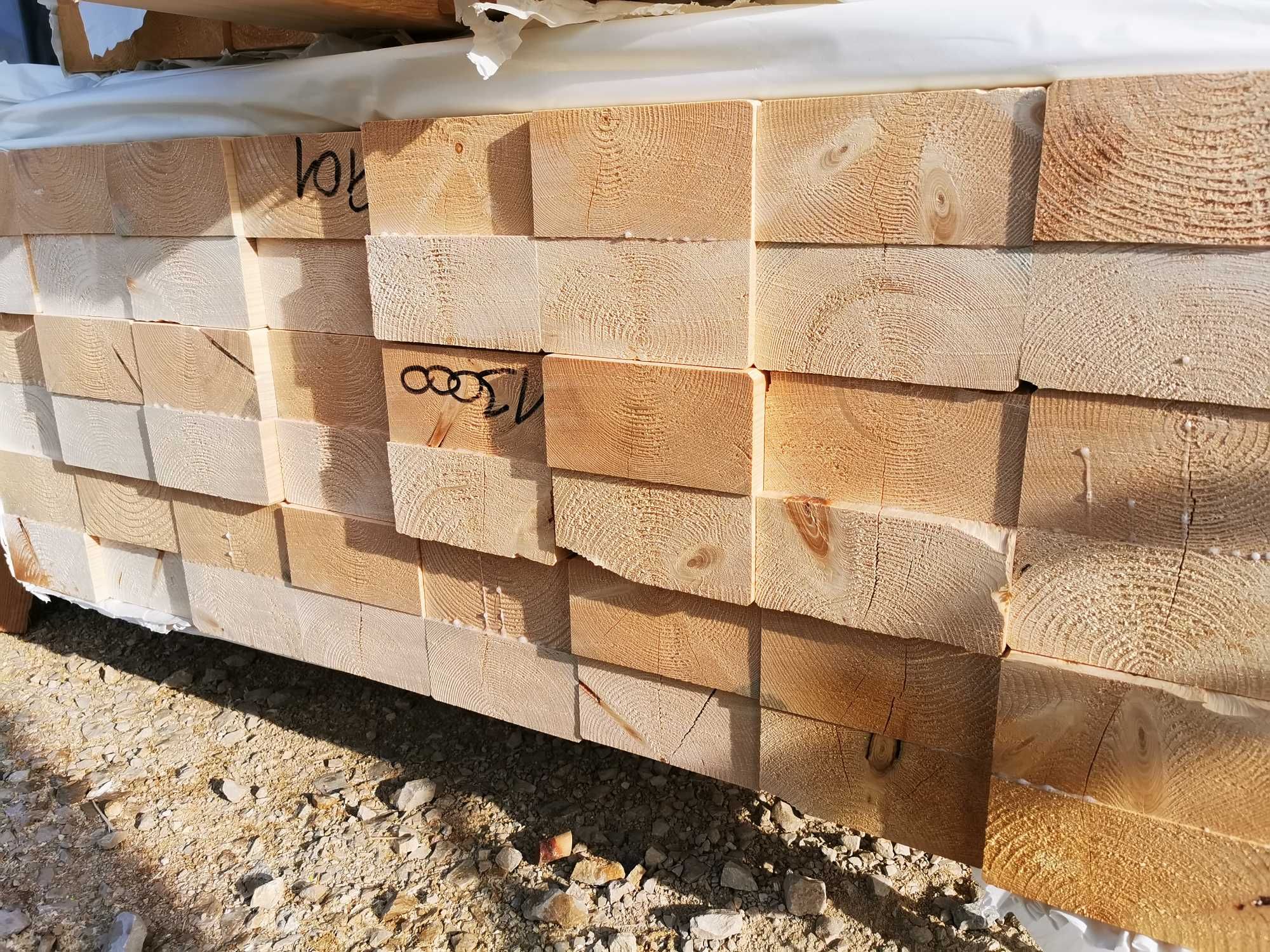 Drewno suszone KVH DUO c24 - 12x12, 14x14 na słupy wiaty i altany.