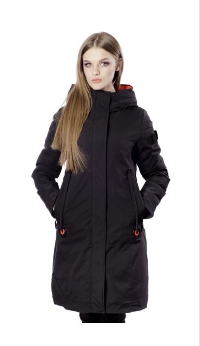 женское пальто-парка на холлофайбере enyi