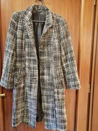 Oryginalny, damski  płaszcz w kratkę, wiązany . Rozmiar : 38. Groand