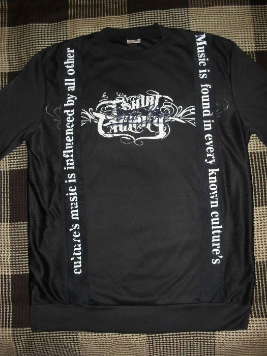 Новый Черный реглан H&K Collection.M/L.Музыка Графити надписи. Sweet y