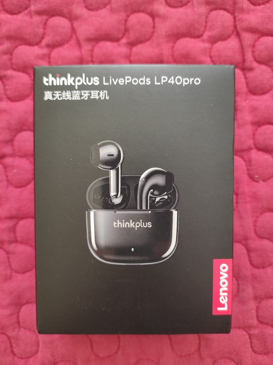 Навушники Lenovo lp40 Pro pink