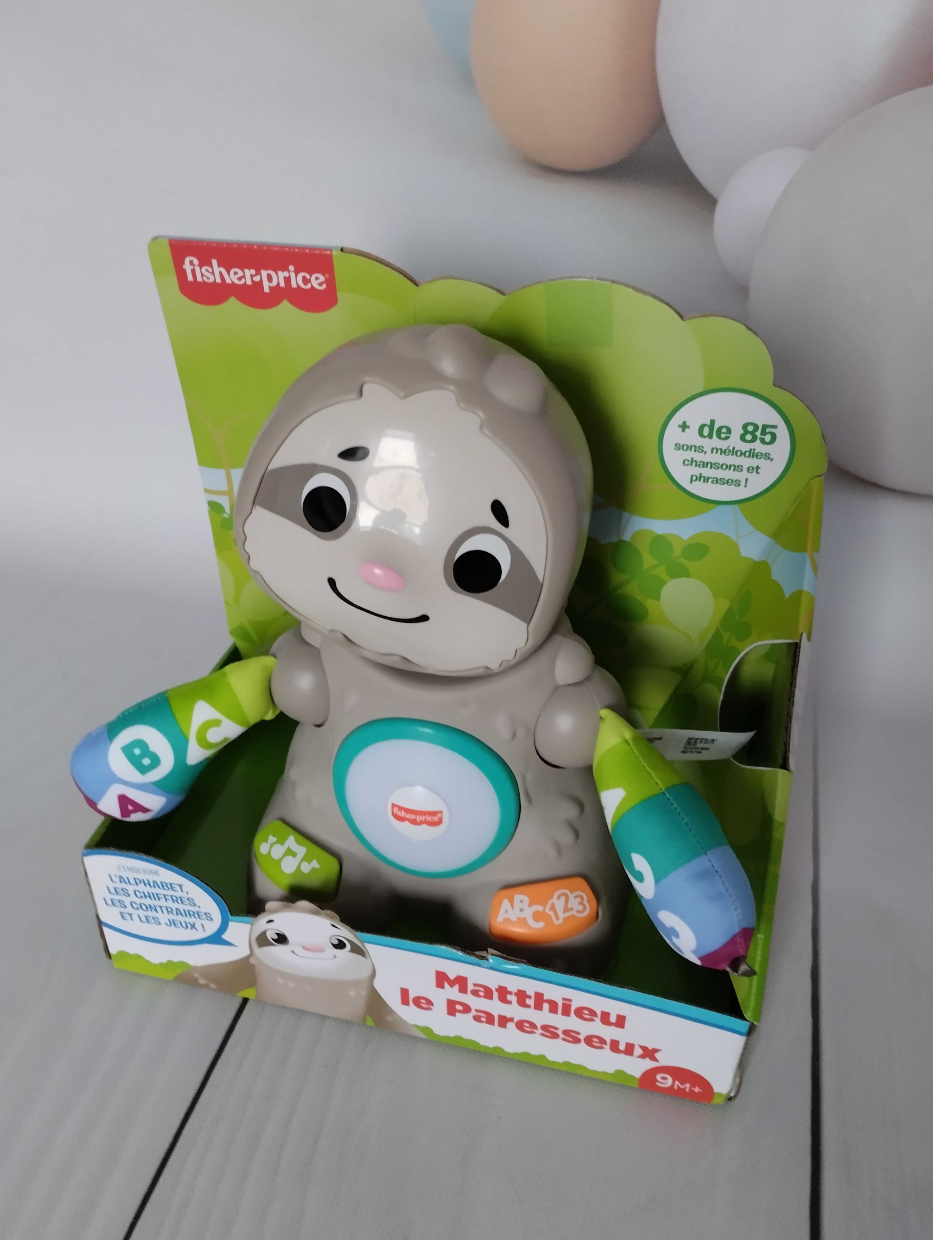 FISHER-PRICE interaktywny LENIWIEC język francuski