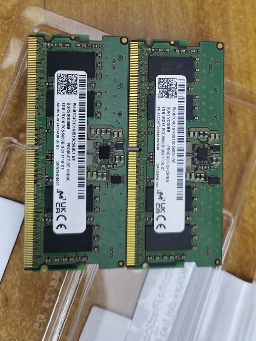 Оперативна пам'ять Micron DDR5 2×8GB 5600MT/s (Lenovo OEM)