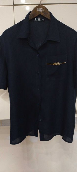 Bluzka w kolorze granatowym - LEN.