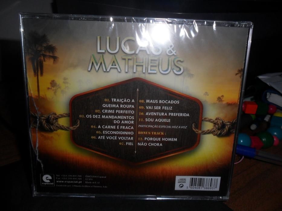 Cd Lucas&Matheus, novo, Made in Brasil