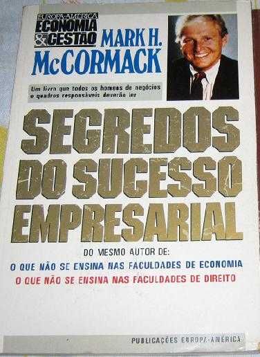 Livro Segredos do Sucesso Empresarial Mark H. Mccormack