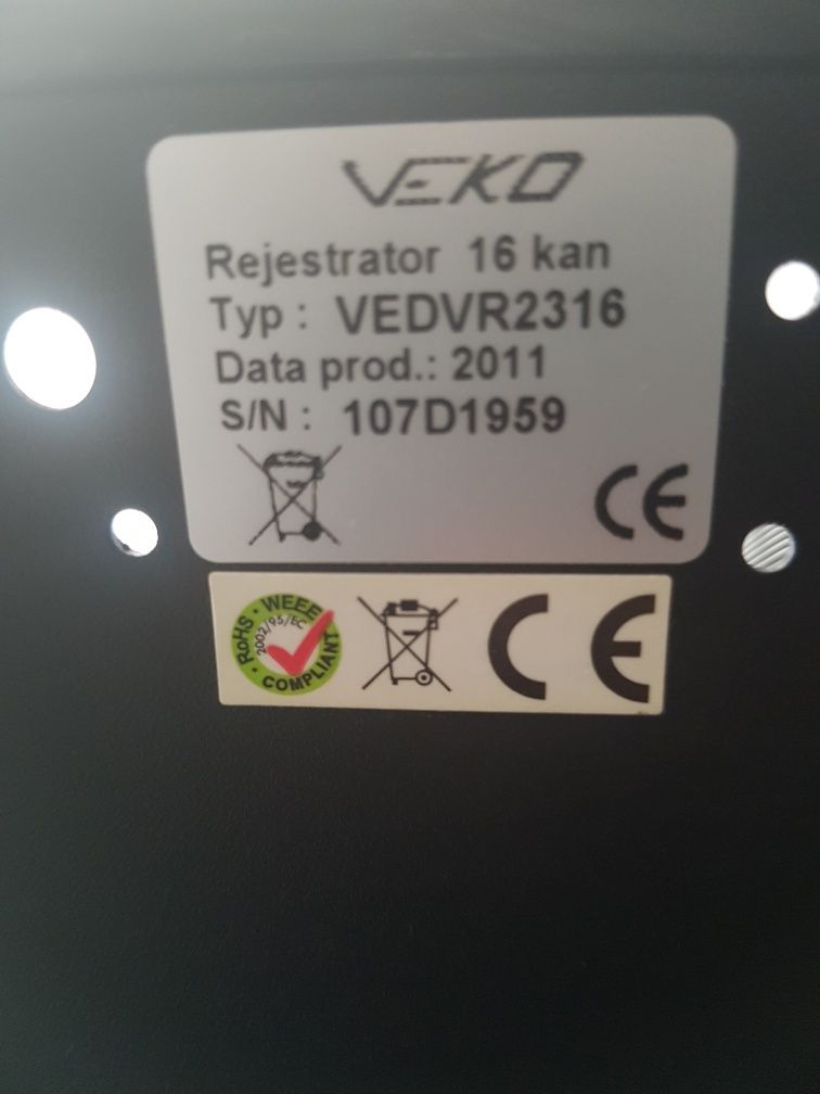 Rejstrator Veco 16 kanałów