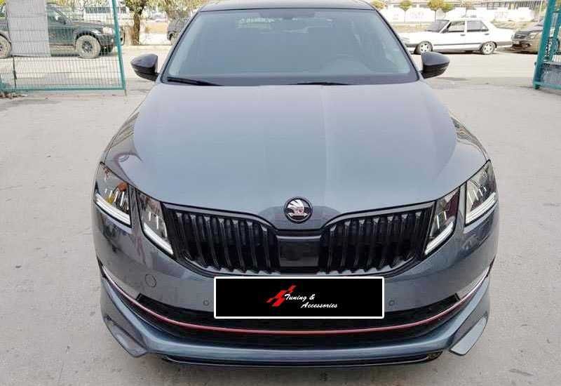 splitter spojler spoiler ABT style skoda octavia III fl 2017- spojler