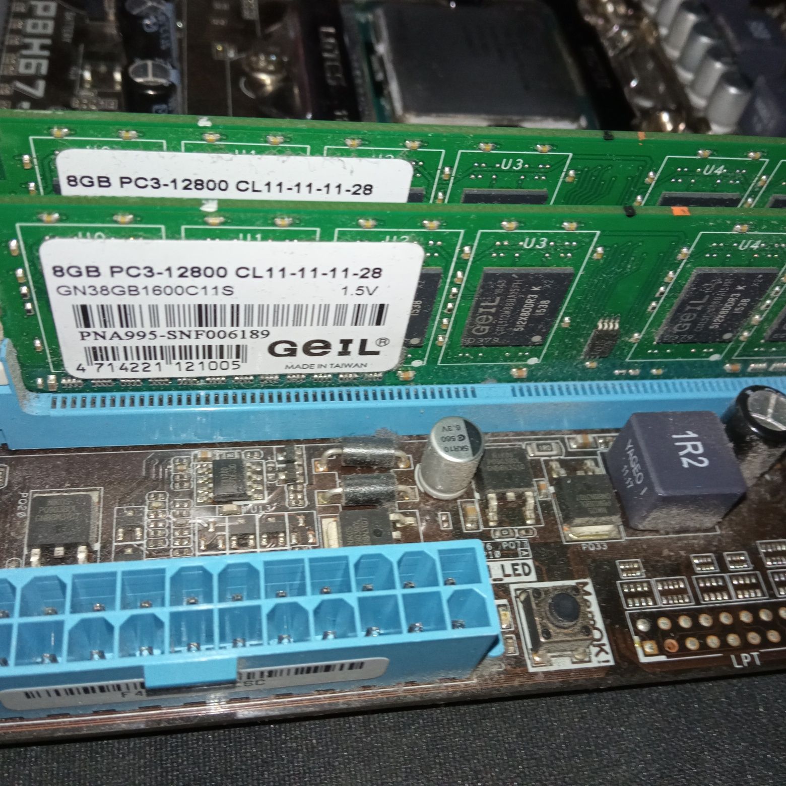 Plyta glowna. ASUS P8H67-M LE + i5-3570k + 2x8gb ddr3