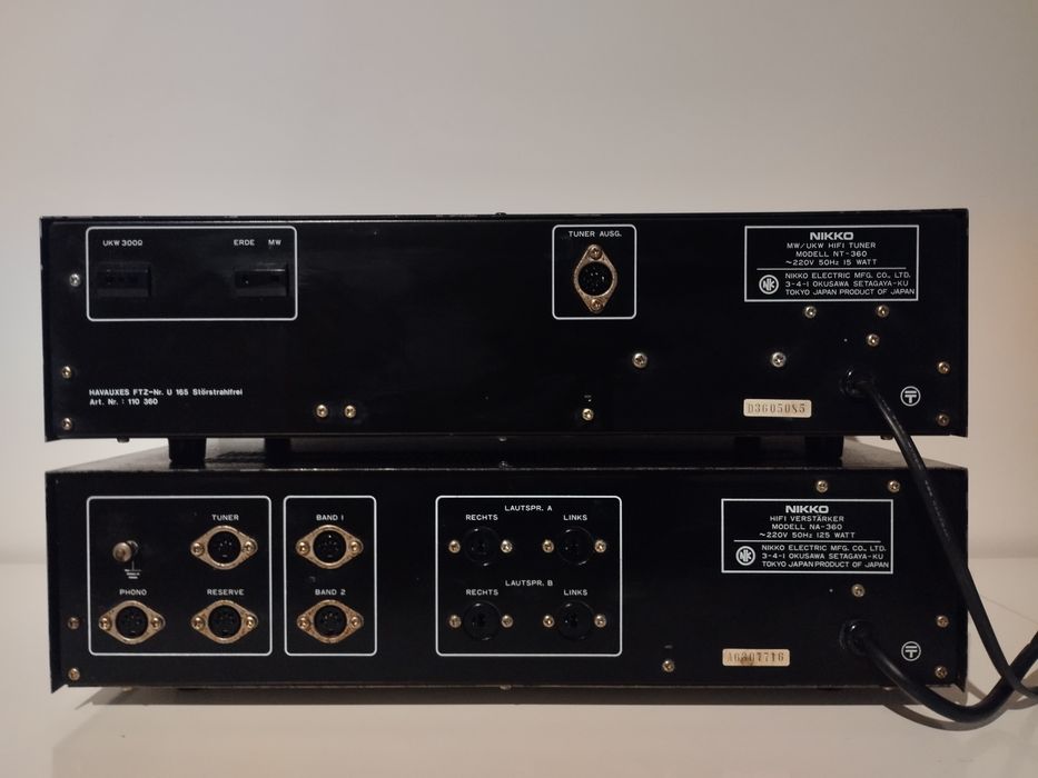 zestaw NIKKO NA-360 NT-360 tuner + wzmacniacz vintege wieża