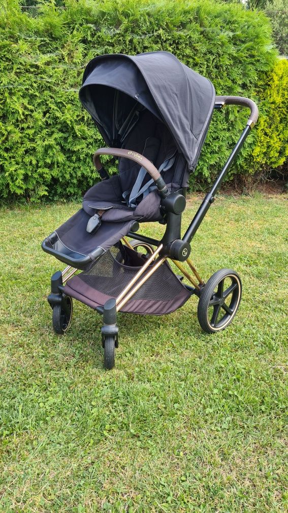 Wózek Cybex Priam 2.0 Rose Gold Spacerówka DeepBlack