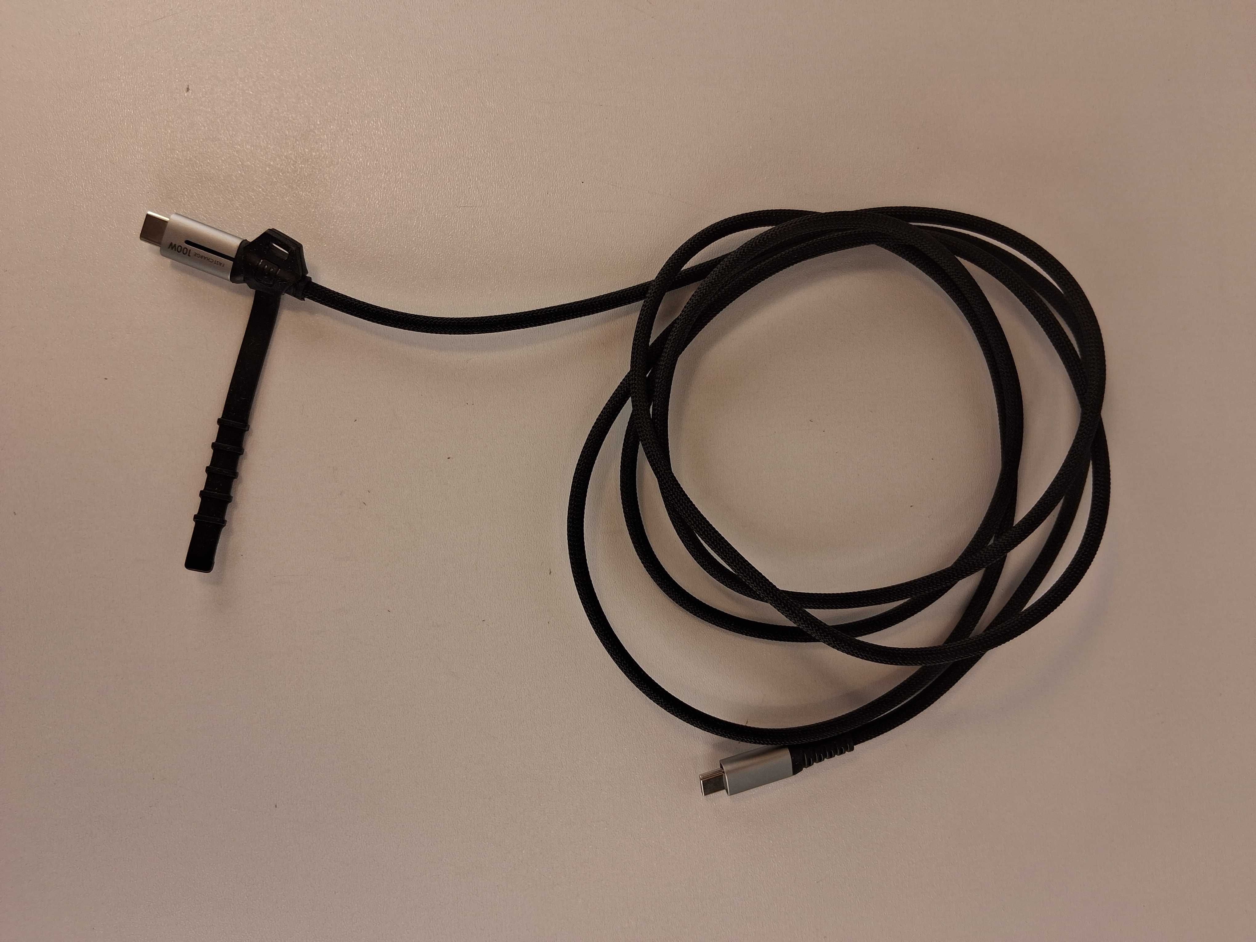 E072 Kabel USB-C do USB-C Fast Charge 100W Szybkie Ładowanie 1,8 m