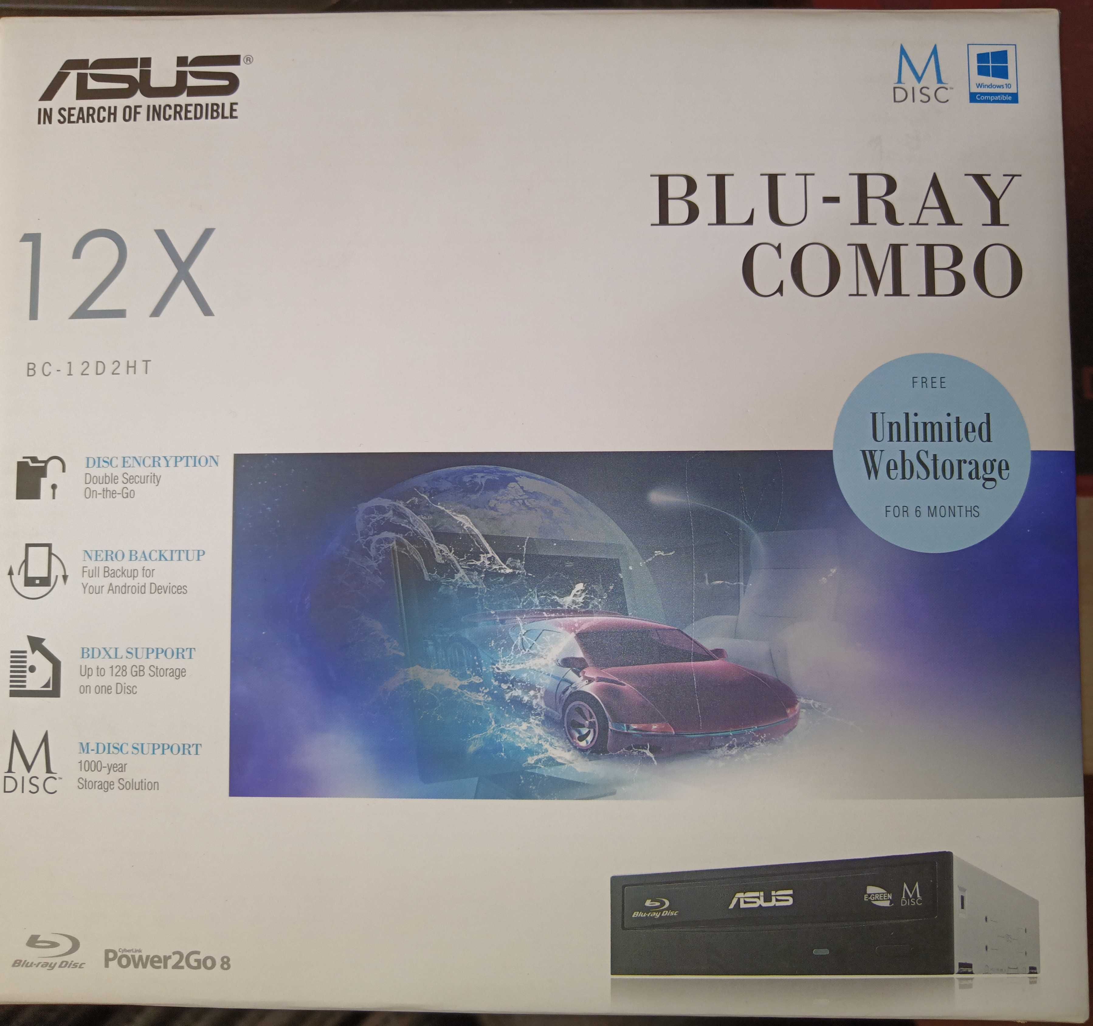 Оптичний привід Blu-Ray ASUS BC-12D2HT