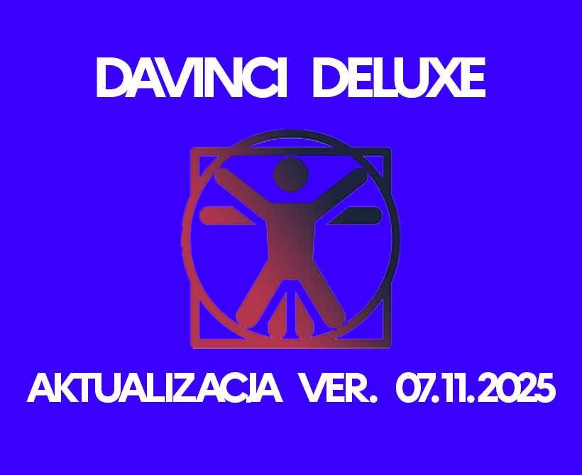 Davinci Deluxe - piąty wypust aktualizacji z dnia 07.11.2025