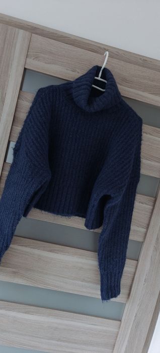 Sweter z golfem z domieszką wełny Mohito roz S