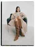 Botas cano alto camel Massimo Dutti