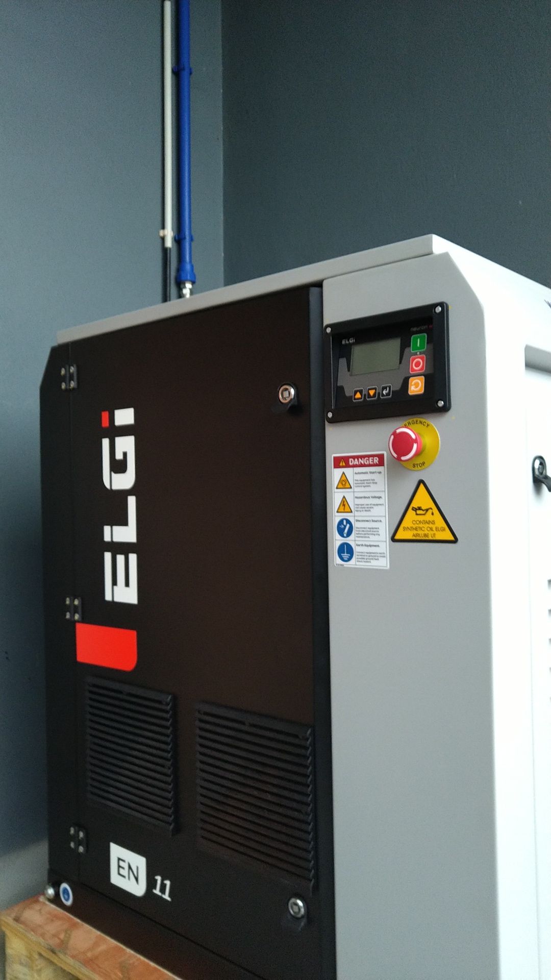 Compressor parafusos ELGI 15Hp variador inverter