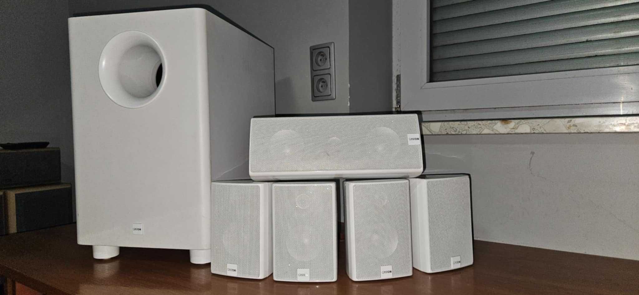CANTON Zestaw 5 kolumn + subwoofer aktywny  do kina domowego