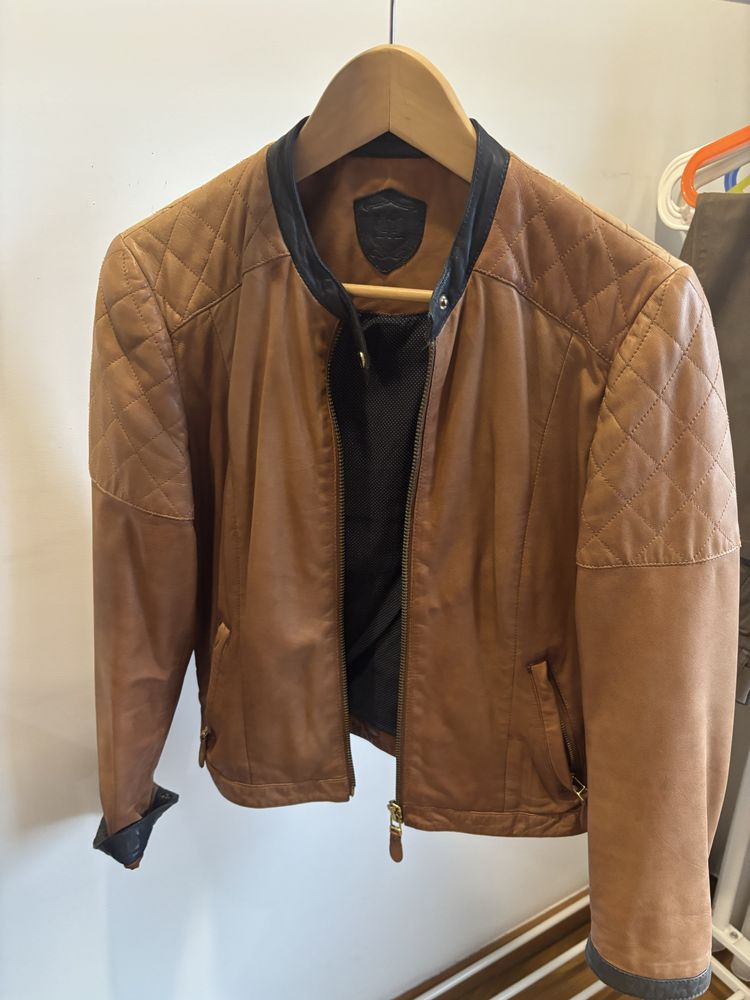 Casaco Senhora Pele - Massimo Dutti - Camel