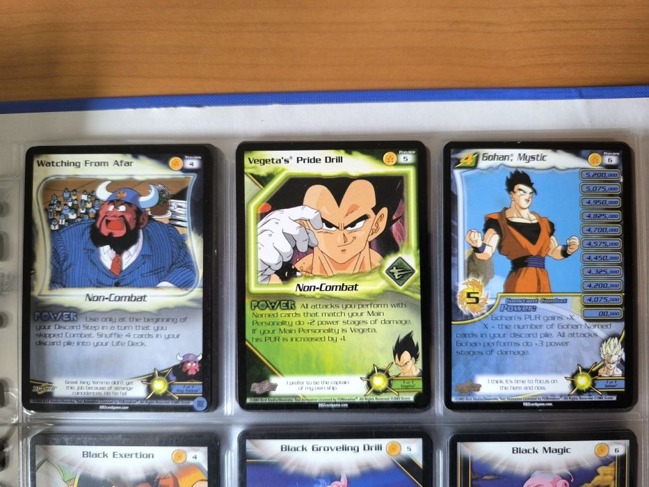 Karty Dragon Ball Z CCG SCORE kompletna Fusion saga 1-123.