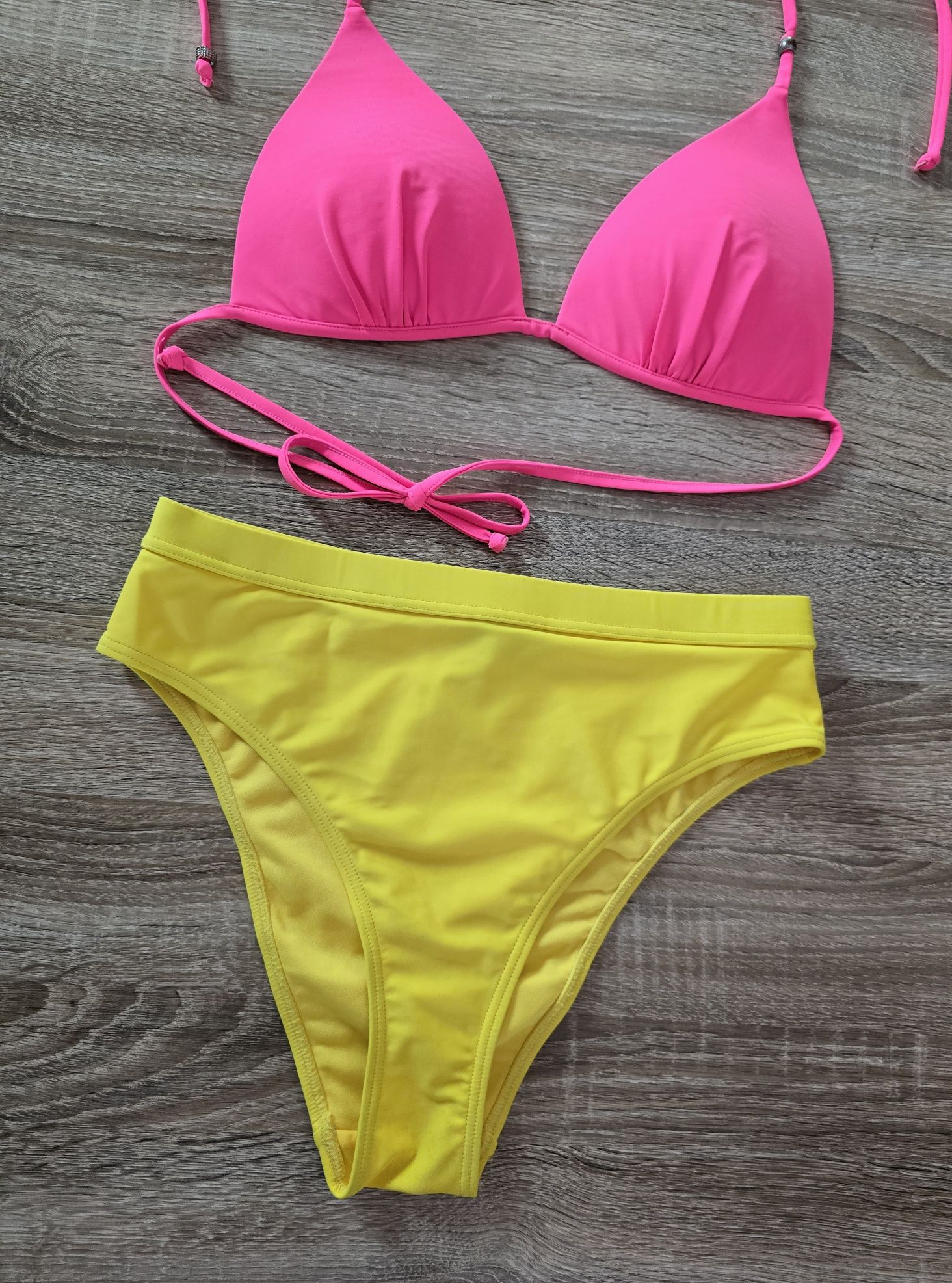 Kostium kąpielowy neonowy H&M  L