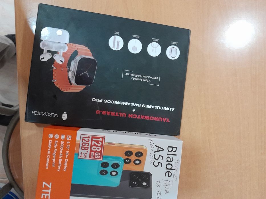 Vendo/troco telemóvel ZTE Blade A55 +smartwatch