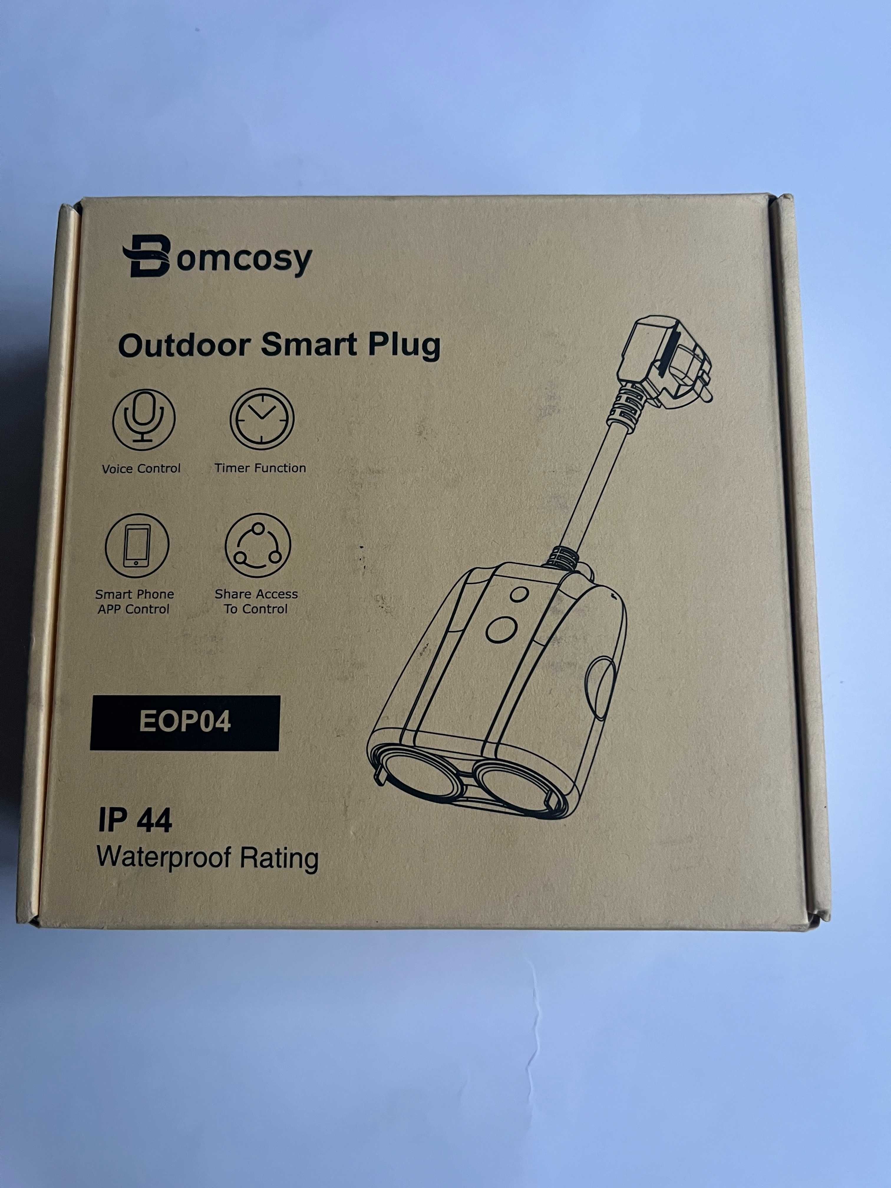 Inteligentne podwójne gniazdo WiFi - Bomcosy Outdoor Smart Plug