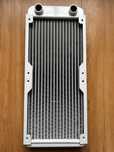 Chłodnica do zestawu wodnego Radiator 240 mm - biała aluminiowa g1/4
