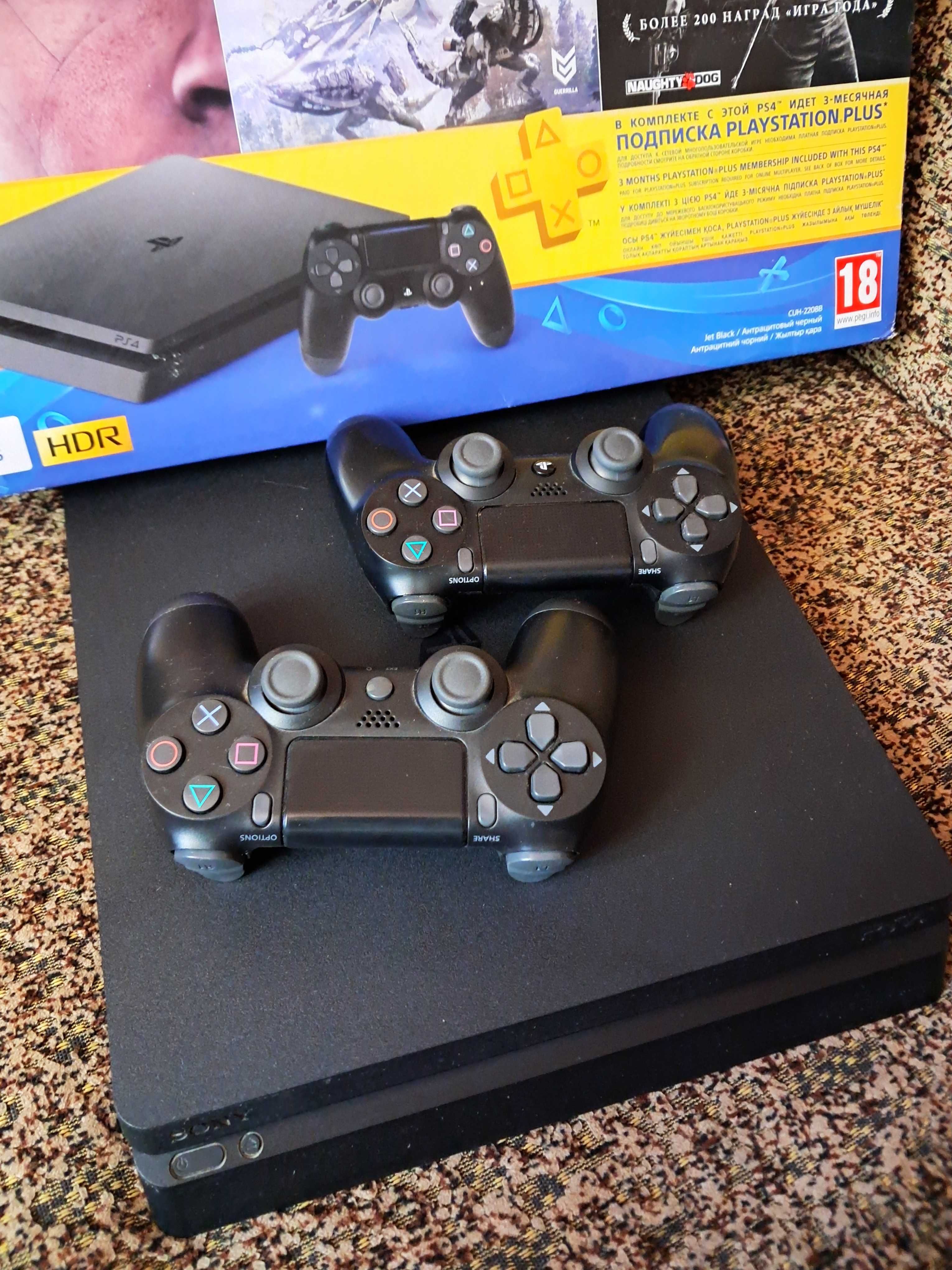 Продам PS4 slim на 1 tb