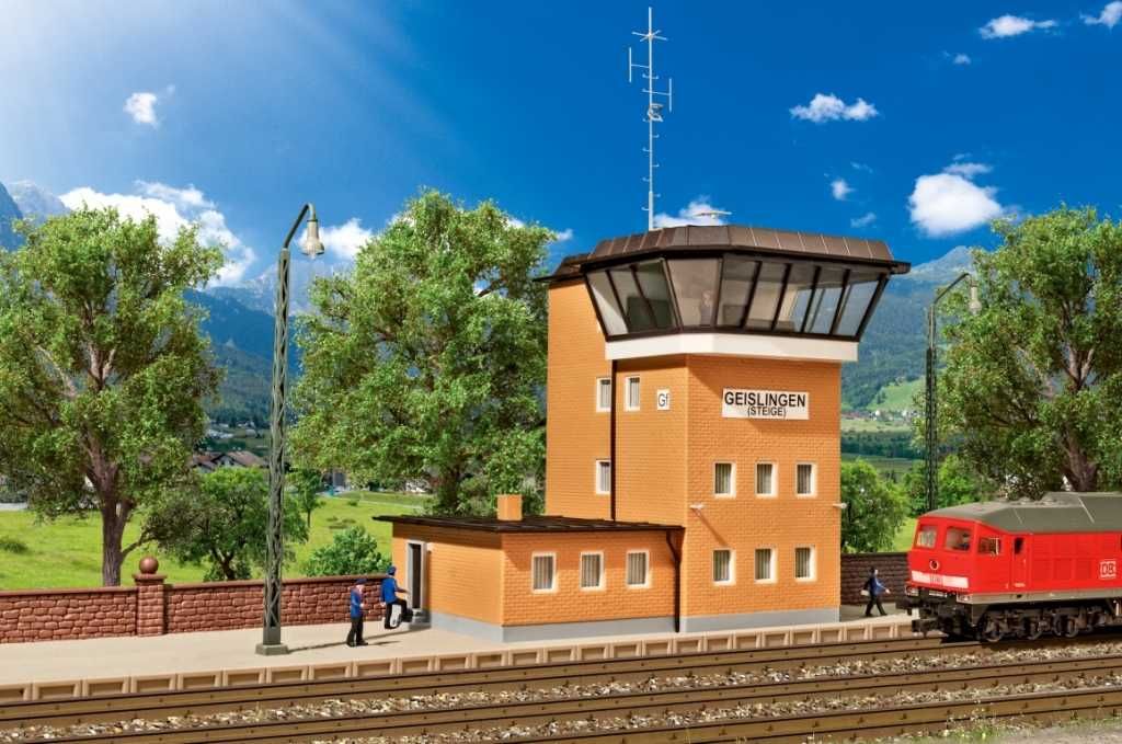 Kibri - Nastawnia Geislingen - H0 1:87 - nastawnia kolejowa na makietę