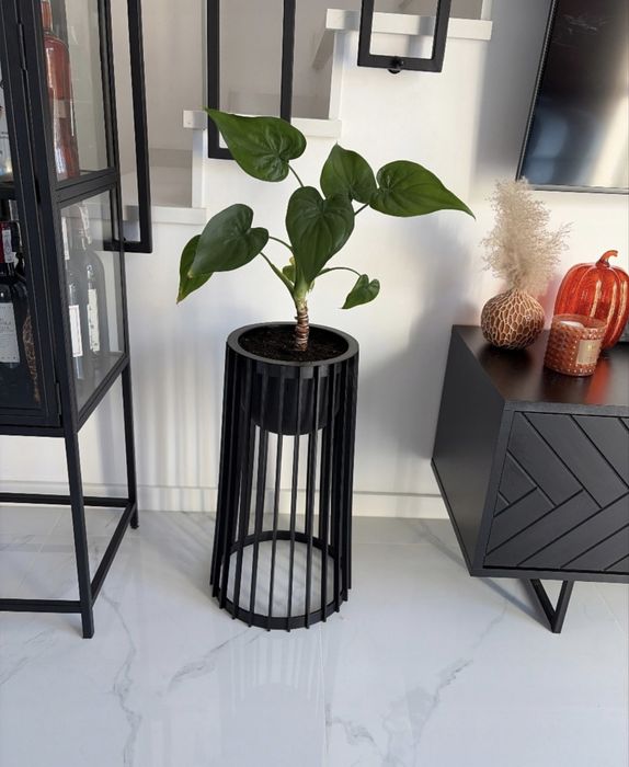 Kwietnik wysoki dwustronny – stojak na kwiaty z wkładem wewnętrznym