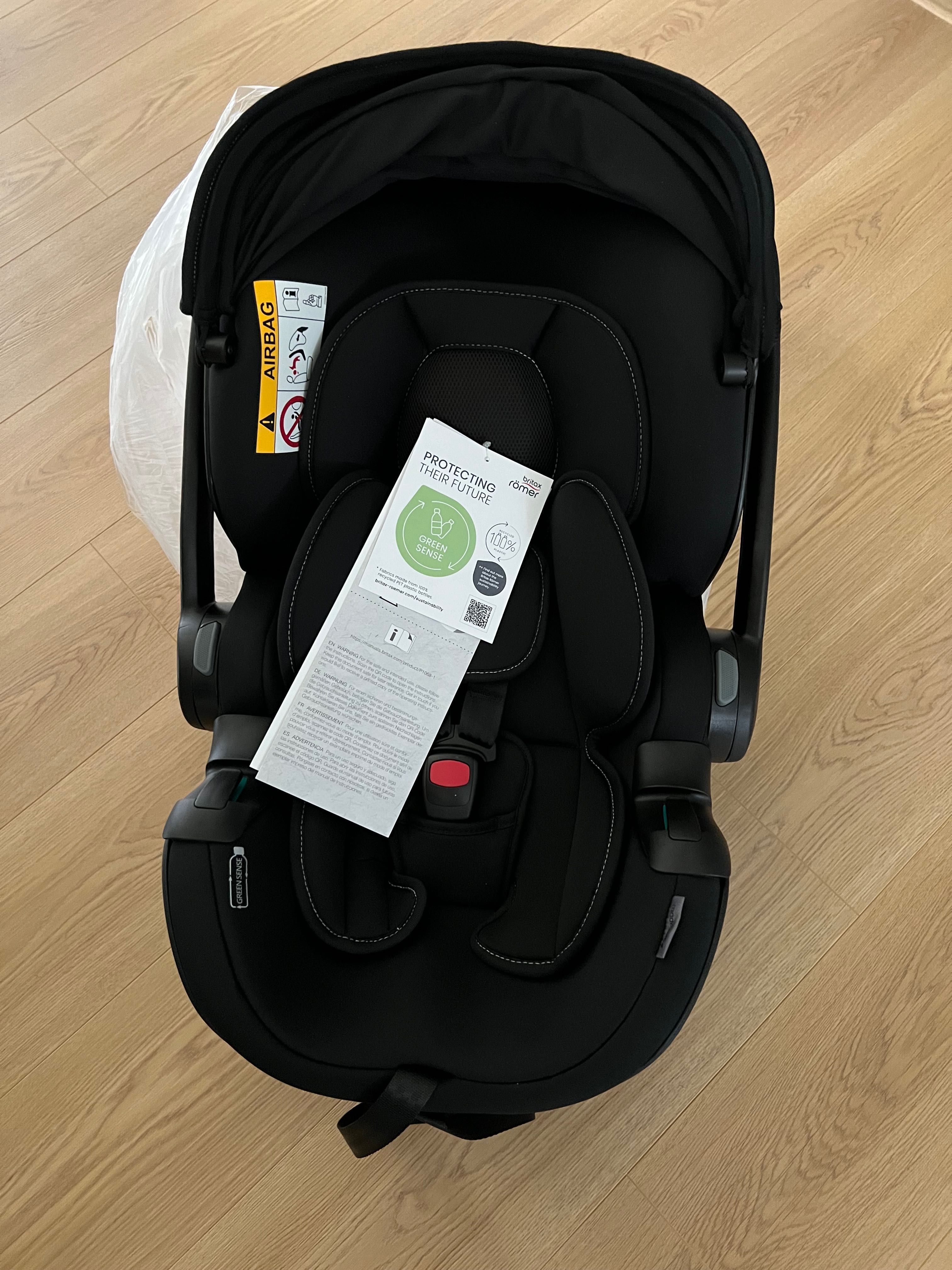 NOWY Britax Romer Baby Safe Pro Fotelik 0-13kg + adaptery