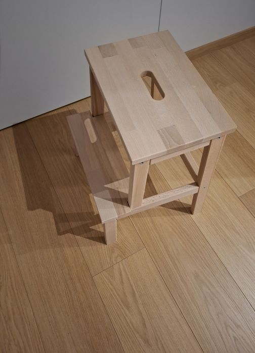 IKEA BEKVAM taboret ze schodkiem 50 cm buk
