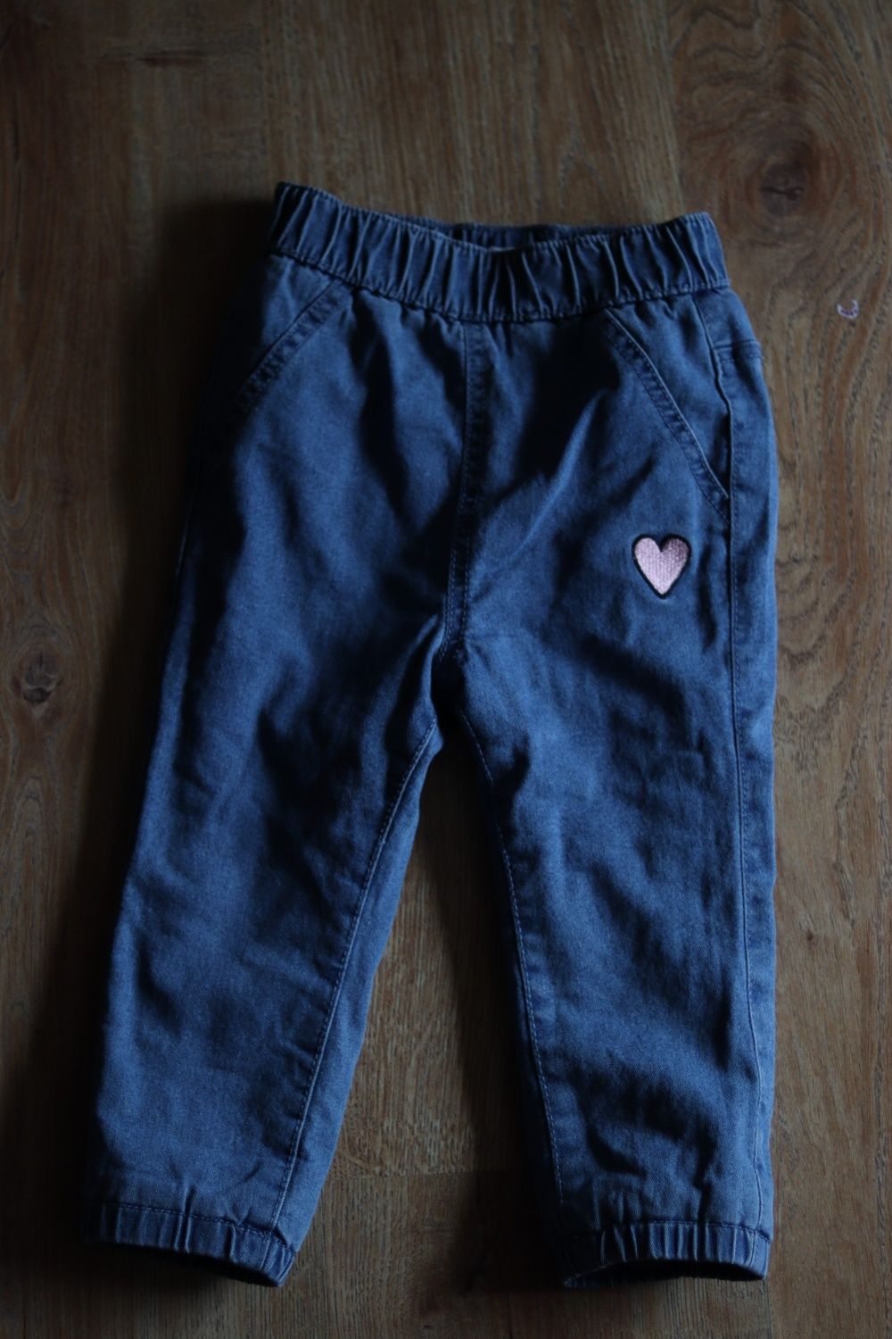 Ocieplane jeansy dla dziewczynki 86
