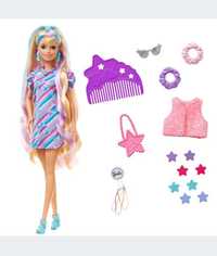 Barbie Totally Hair Lalka z długimi włosami + modowe akcesoria HCM88