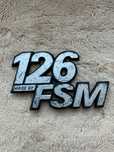 Emblemat/Logo/Znaczek Fiat 126p Maluch