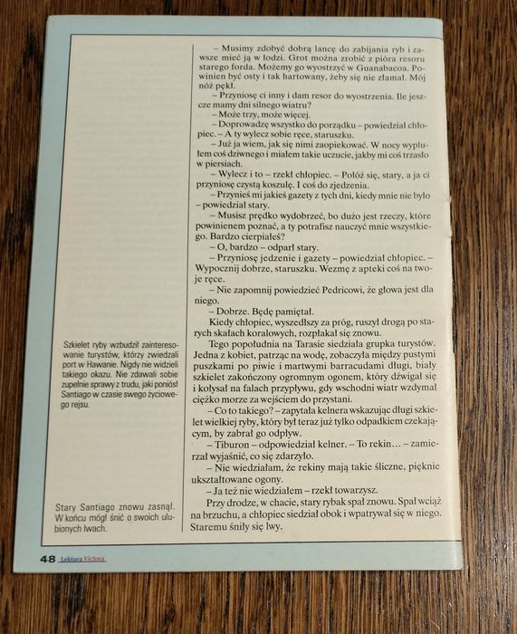 Lektura z opracowaniem: Stary człowiek przy moście, Stary człowiek i m