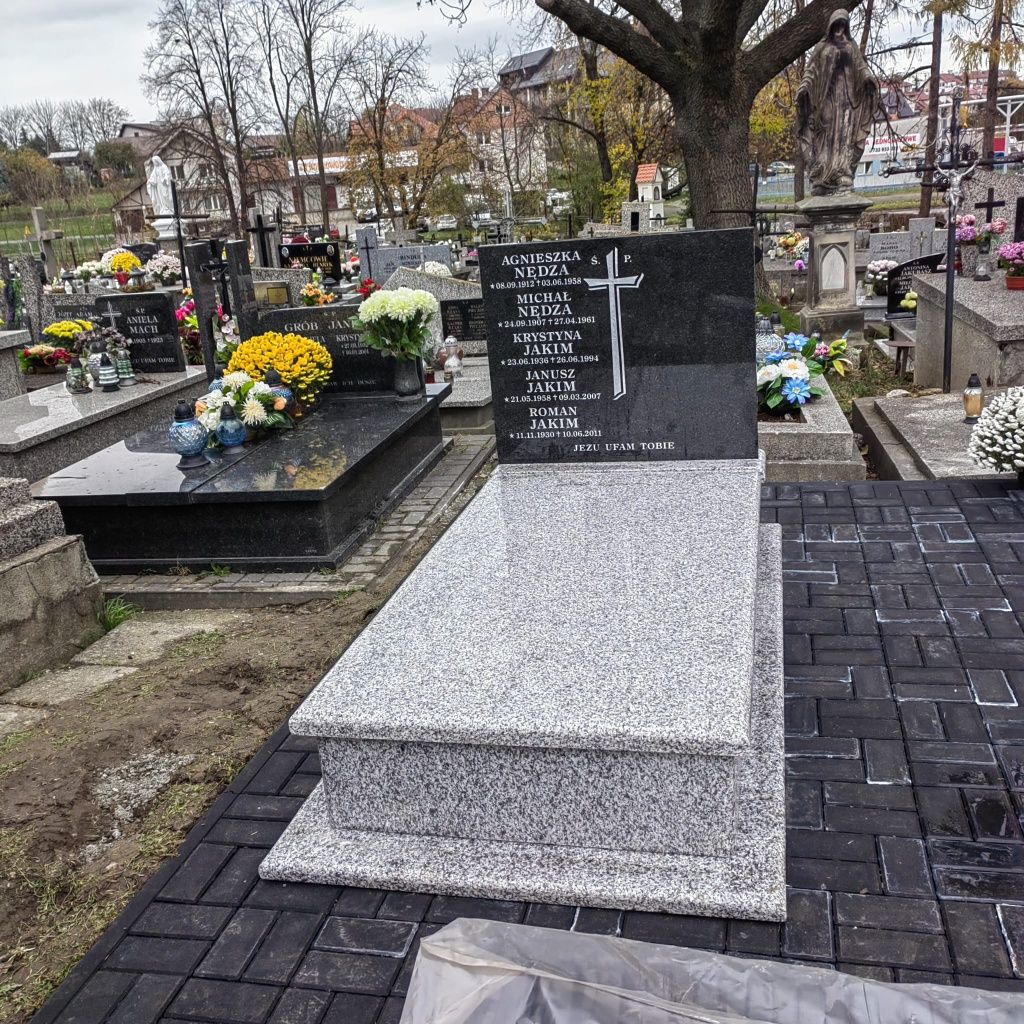 KAMIENIARSTWO Nagrobki z granitu