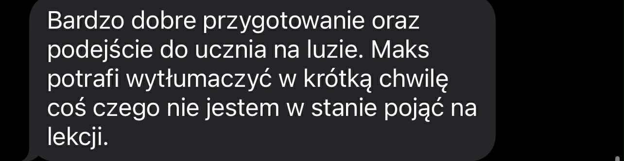 | KOREPETYCJE Z MATEMATYKI | -  start wrzesień, rok 2025/26