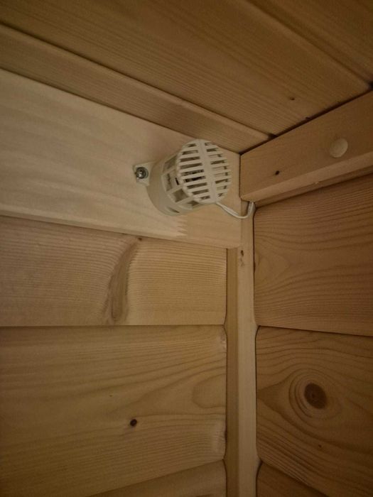 Sauna fińska sucha 220v 230v NAROŻNA zewnetrzna z drewna drewniana
