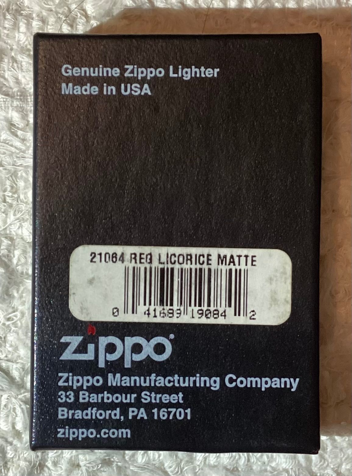 ZIPPO 21064 Black Licorice Matte