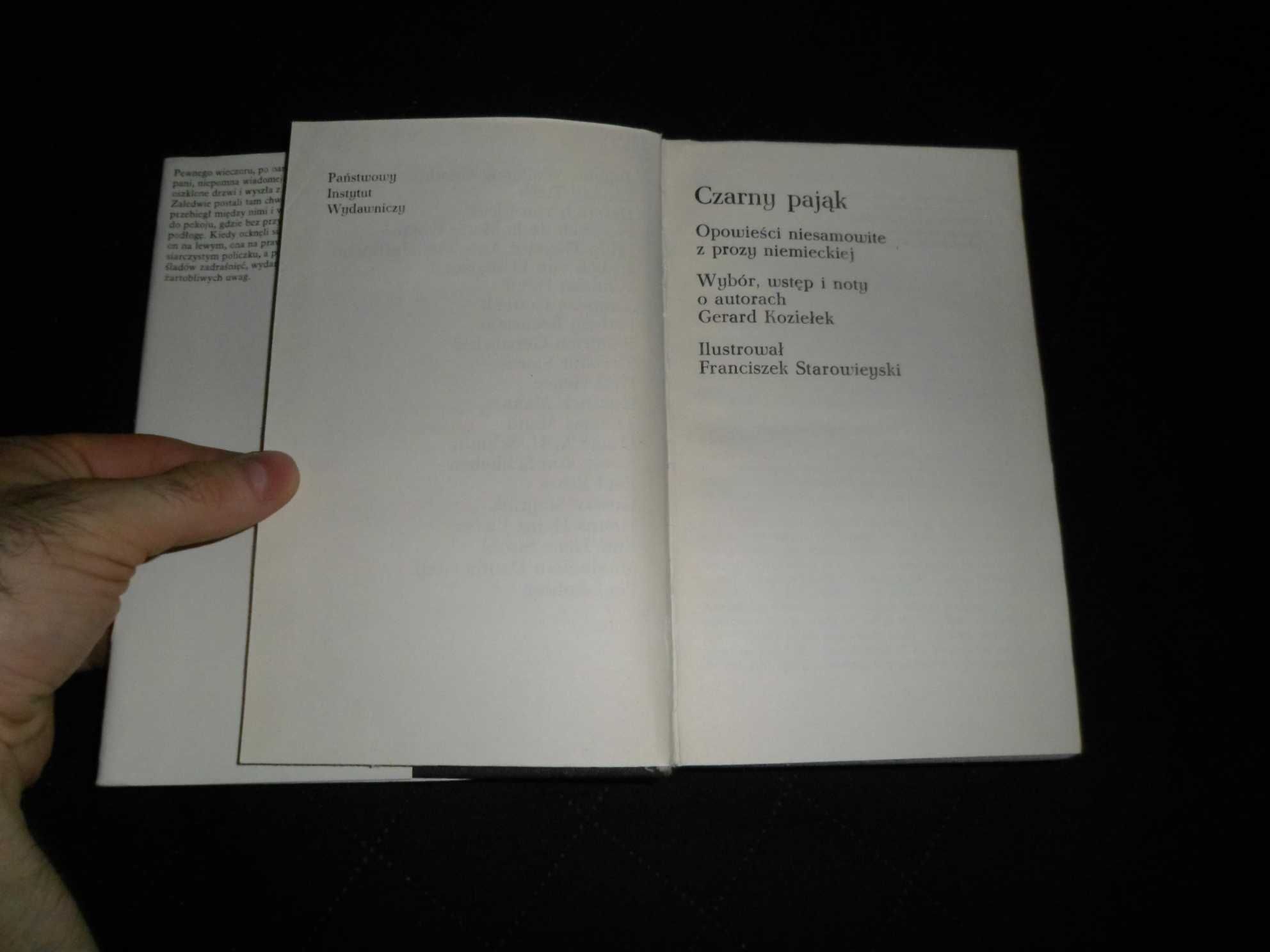 Czarny pająk Opowieści niesamowite z prozy niemieckiej