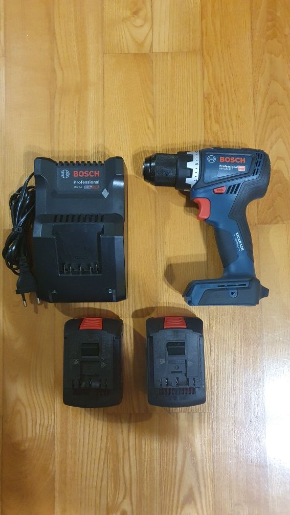Bosch wiertarko-wkrętarka GSR 18V-90C. 2x aku, ładowarka. Nie używana.