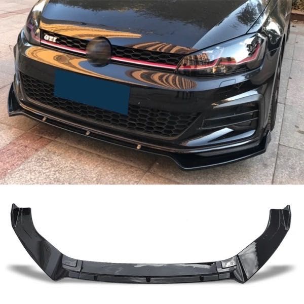Губа на передний бампер Volkswagen Golf 7 сплитер обвес накладка бампе
