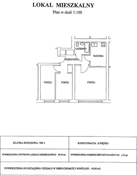 3-pokojowe mieszkanie z potencjałem (46,3m²) - Warszawa Ursus