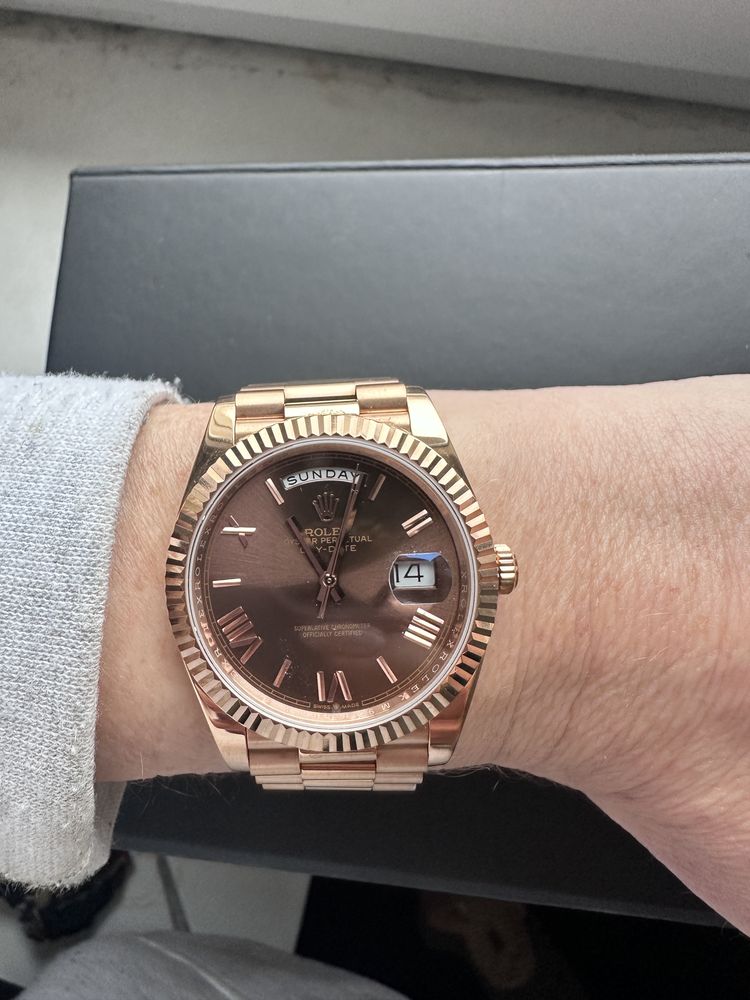 Zegarek męski 44 mm rosegold