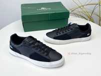 Нові Чоловічі Кросівки Lacoste Шкіряні Чорні Новые Мужские Кроссовки