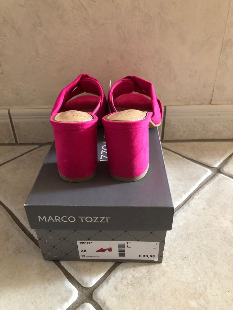 Nowe klapki Marco Tozzi rozmiar 38