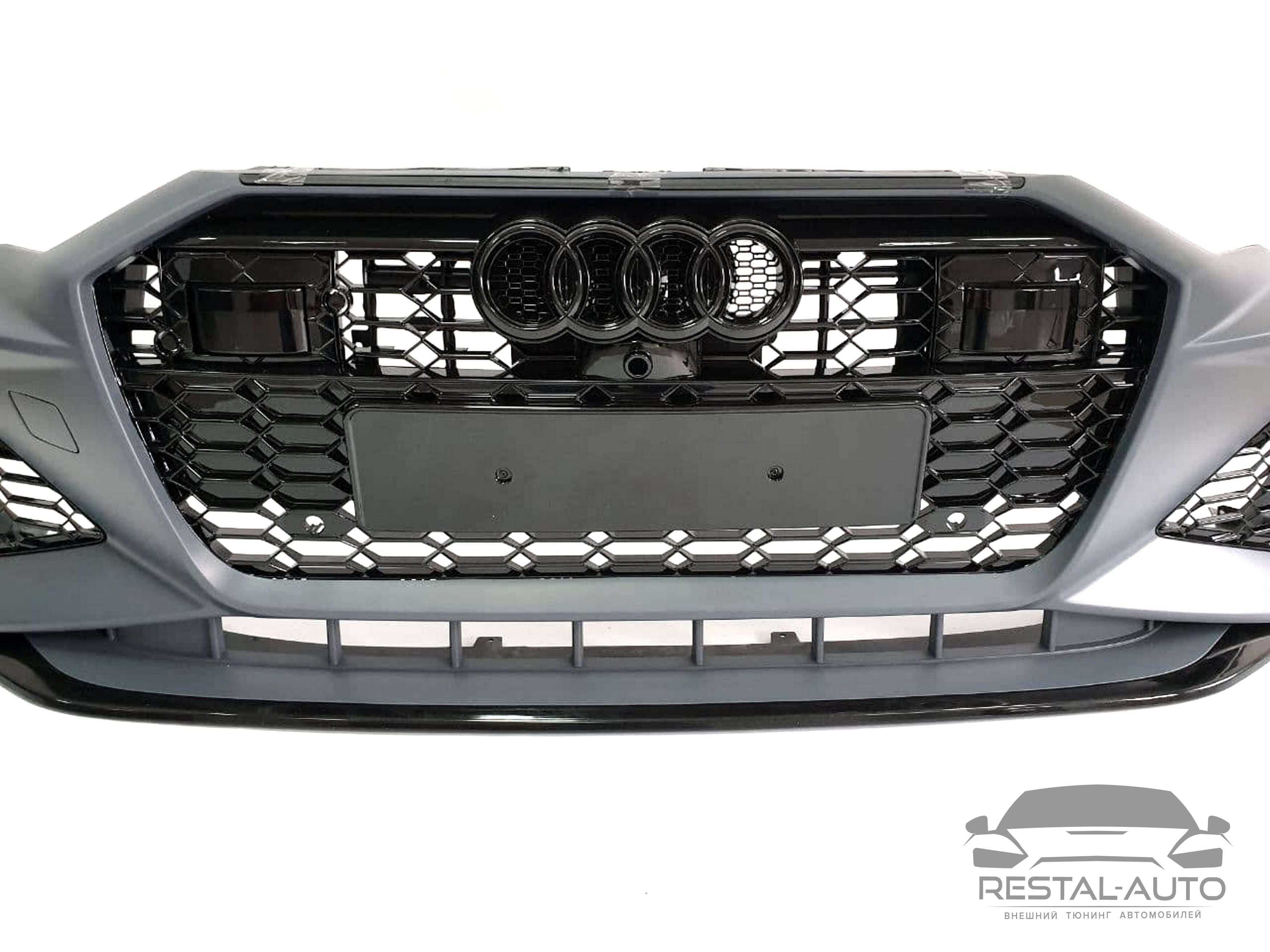 Бампер передний в стиле RS на Audi A6 C8 18-21 г ауди a6 с8 рс RS6