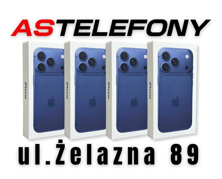 iPhone 17 Pro 512GB Granatowy 6600zł Żelazna 89 W-wa